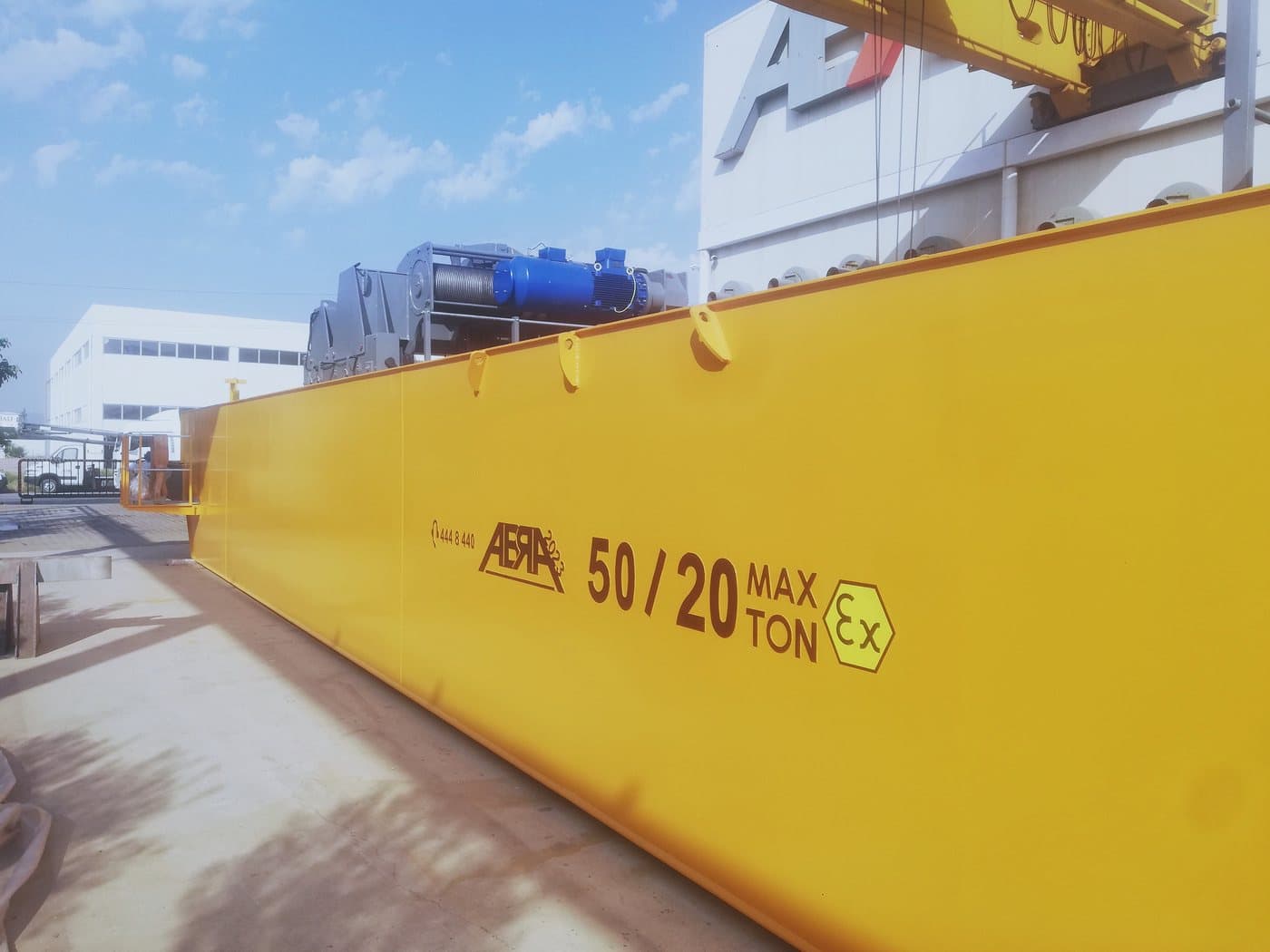 ABRA crane girder with 50/20 tonne Ex-marked rating at the İzmir plant