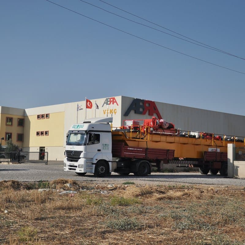 Double girder crane girder leaving the ABRA plant for site installation